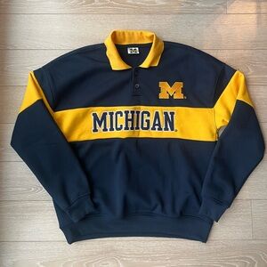 Michigan Navy and Yellow Sweatshirt